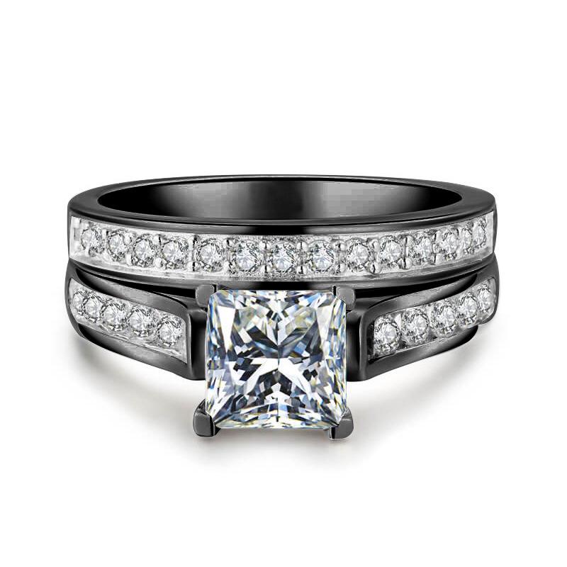 Popular Crystal Diamond Ring - European & American Women's Couple Hand Ornament