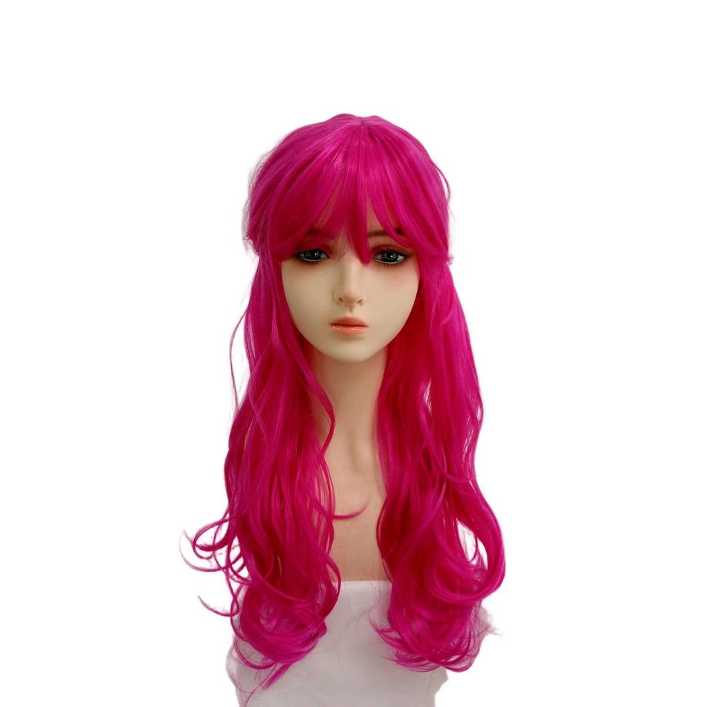 Parrucca Lunga per Bambina con Frangia per Cosplay e Accessorio per Capelli