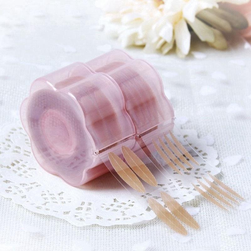 Großhandel 600 Stück Spitze Doppellid-Pflaster Pflaumenblüten-Typ Unsichtbares Augenpflaster Rolle Selbstklebend Olivgrüner Typ Lieferwerkzeug