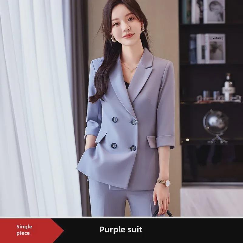 Costume d'été pour femme: Tenue professionnelle élégante pour directeur d'hôtel, petit blazer haut de gamme, tenue de soirée