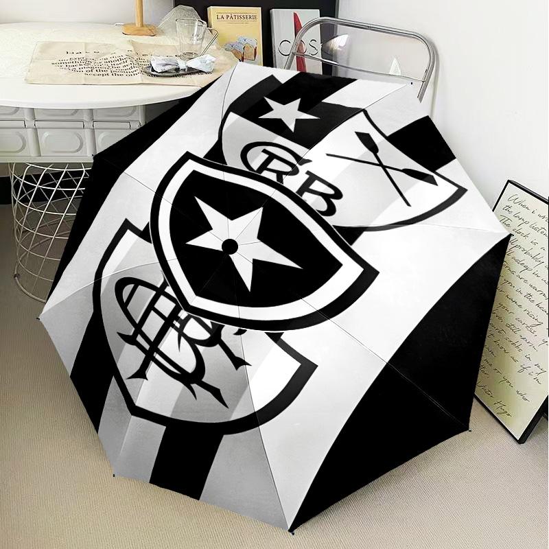1PC Botafogo de Futebol e Regatas Printed Umbrella Folding umbrella, automatic umbrella 8-Frame for Travel, camping Fan gifts Christmas Gifts