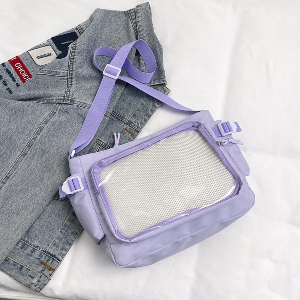 Luxury Designer Transparent Ita Bag Large Capacity College Style Tote Bag Canvas Shoulder Bag Women