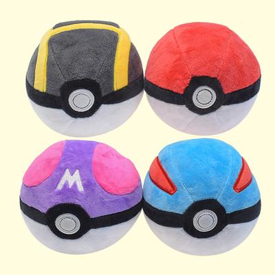 12cm Medium Red Blue Purple Black Elf Ball Plush Toy Master Ball Baby Ball Time Ball Hanging Gift
