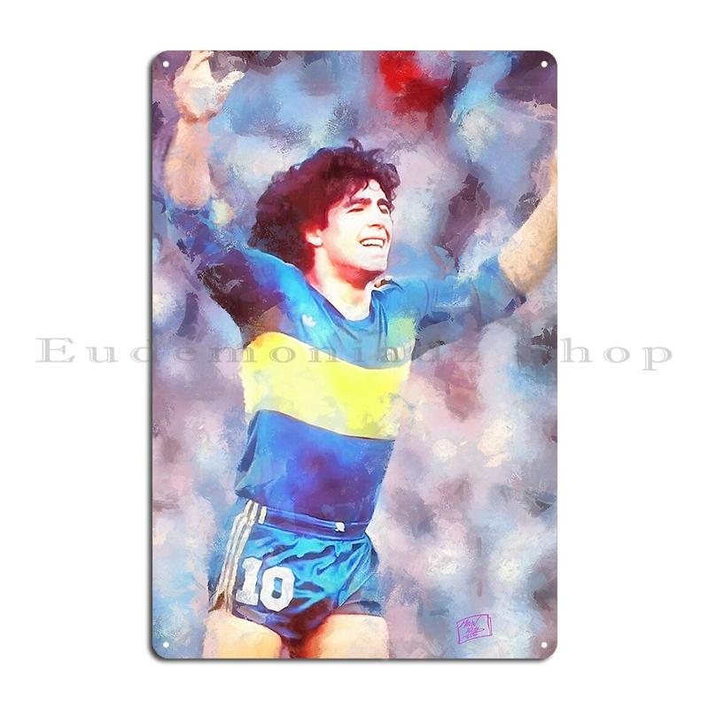 Hugo Sanchez Pumas Home DM10 Football God El Trinche Carlovich hand of god legendary Metal Plaque Kitchen Wall Tin Sign Poster