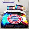FC Bayern Munchen Custom Name Pattern Bedding,Quilt Set Quilt Cover Pillowcase Home Birthday Gift(1 * duvet cover + 2 * pillowcase, without core)