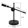 Tabletop Overhead Tripod Stand With Ring Light Mobile Phone Holder And Boom Arm For Nail Art Photography Table Shooting Tripods