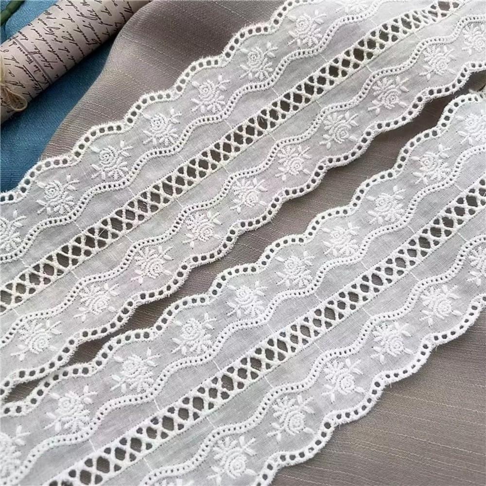 Handmade Floral Embroidery Lace 2 Yard Lace Ribbons Trim Wedding Embroidery  Home Decor