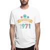 Awesome Since 1971 50th Birthday Gift T-shirt Oversized Short Sleeve Tshirt Cotton Tops Streetwear Harajuku Clothing