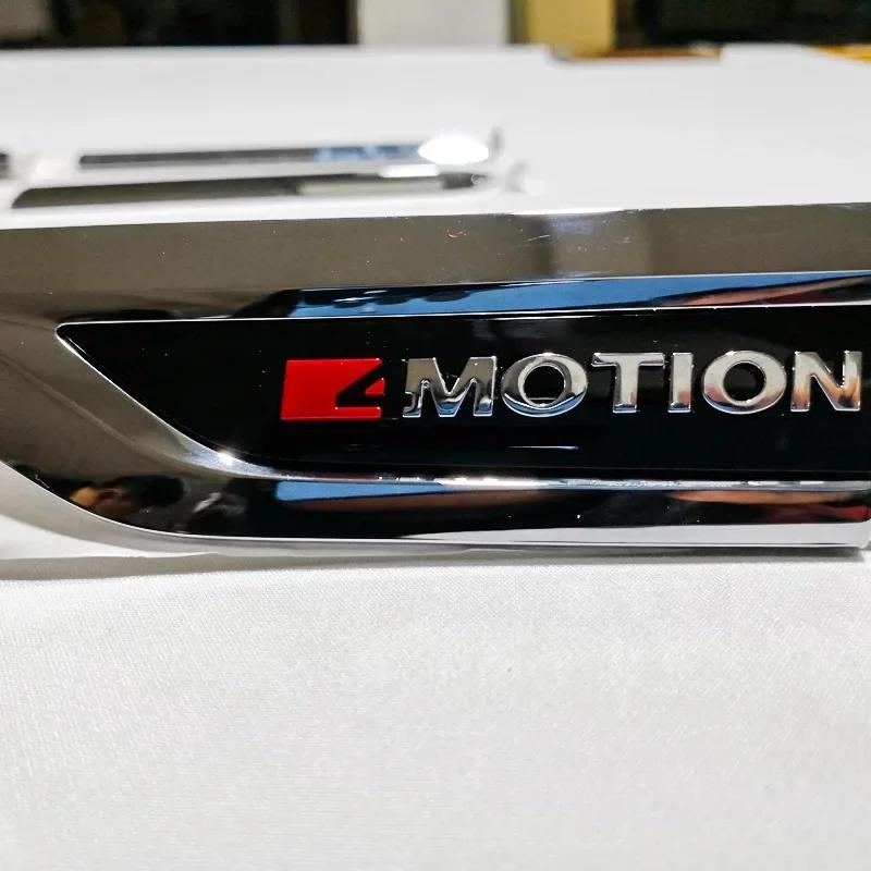 4 Stück Rline GTI 4MOTION Logo Auto Seitenkotflügel Emblem Abzeichen Stoßstangenstreifen Aufkleber für Polo Golf Jetta Touran Tiguan Passat Käfer
