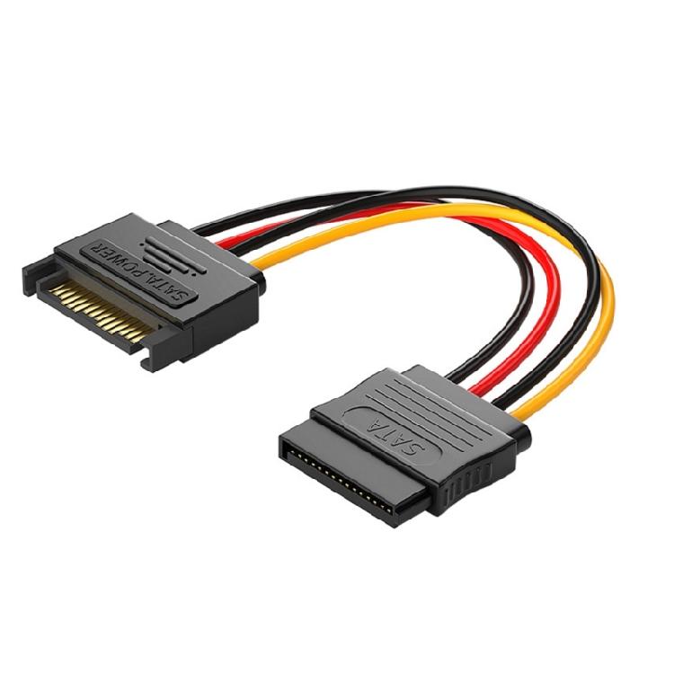 to IDE Power Cable 4 Pin to 15 Pin Power Cable 15 Pin Male to Female Cable Y-Cable Adapter