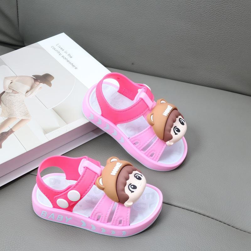 

New children s toddler shoes summer cartoon non-slip baby soft sole out girl baby 18 yards inner length 12.5CM