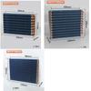 Copper Tube Heat Exchanger for Physical Cooling Condenser Coil Refrigerator Aluminum Fin Heat Exchanger Small Without Shell