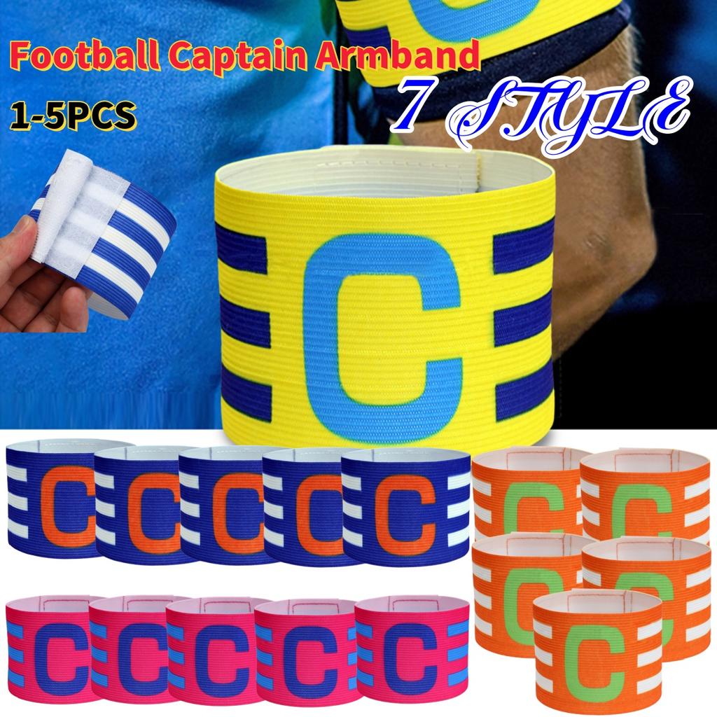 1-5 Stück Fußball Kapitän Armband für Kind Erwachsene Verstellbar Fußballtraining Fußball Anführer Armband Armreif Fußballzubehör