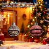 Gothic Christmas Ornament - Hanging Ball Decoration for Holiday Tree Decor
