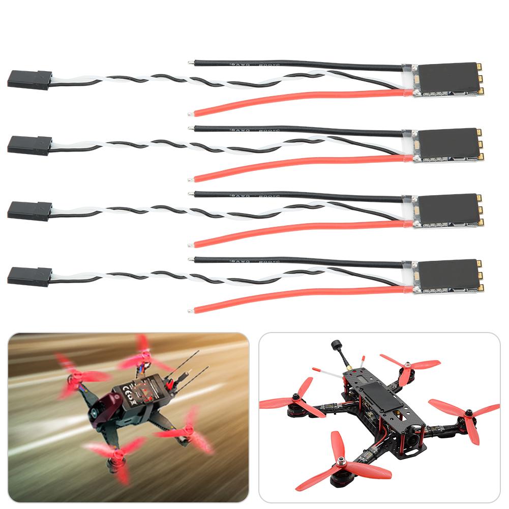 4PCS 20AS Brushless ESC Fast Switching Upgrade Parts Fit for FVT LittleBee;KS01813*4:(Black )