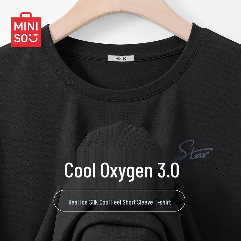 MINISO Men's Ice Silk Cooling Sport T-Shirt