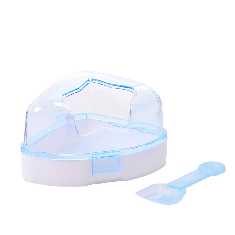 Hamster  Bathroom  Toy, Five-pointed Star Entrance Transparent Bathtub, Sand Bath Room With Sands
