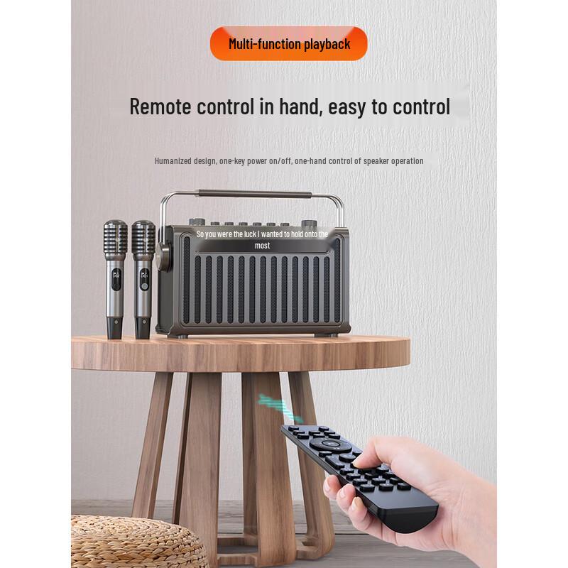 SANSUI E96 High-Power Portable Karaoke & Live Stream Speaker