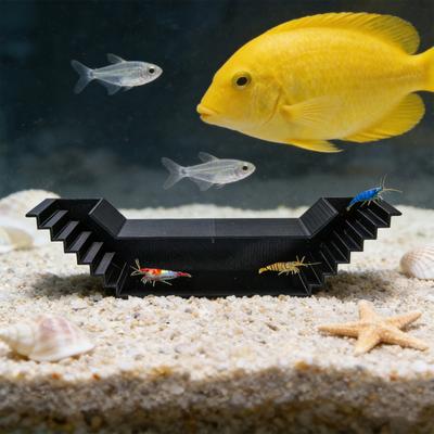 Aquarium Tunnel Cave Under Gravel Fish Hideaway Two Hole Viewing Tunnel Fish And Shrimp Hideout for Pleco Shrimp Betta