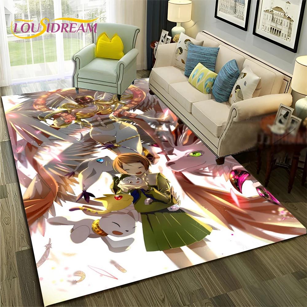 Cartoon Digimon Adventure Monster 3D Carpet Rug for Home Living Room Bedroom Sofa Doormat Decor,kids Area Rug Non-slip Floor Mat