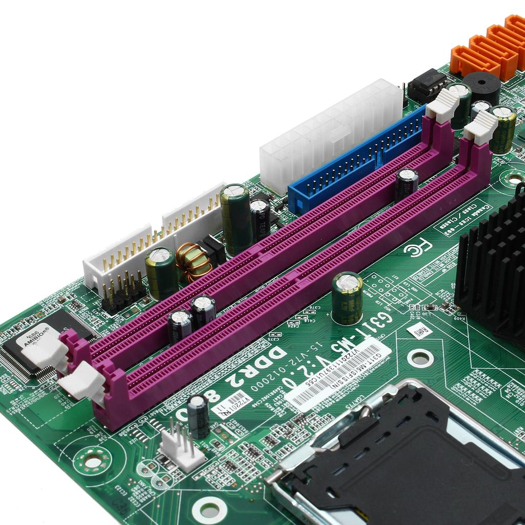 Buy Intel G31 LGA 775 Socket DDR2 MicroATX Desktop Computer Motherboard ...