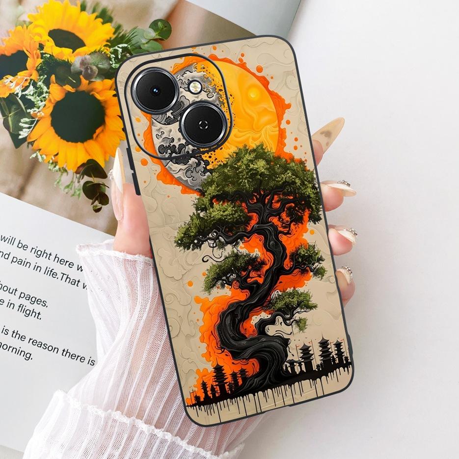 For Tecno Spark 40 Case KM5 Cute Lion Fashion Painted Cover Soft TPU Phone Cases For Tecno Spark 40C Spark40 C Back Cover Fundas