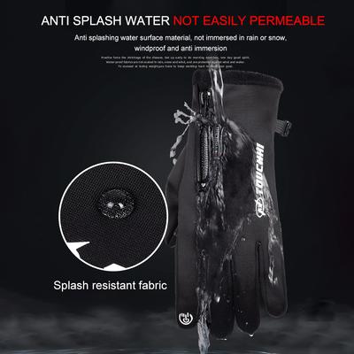 USB Touch Screen Gloves Electric Heated Hand Warmer Winter Windproof Ski Gloves Anti-Slip Glove for Outdoor Cycling Hiking