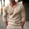 Herbst Winter Herren Strickpullover Einfarbig V-Ausschnitt Slim Fit Langarm Strickpullover Herren Lässige Pullover