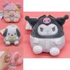 Adorable Kawaii Kuromi My Melody Plush Coin Bag And Soft Keychain Pendant Handbag Accessories