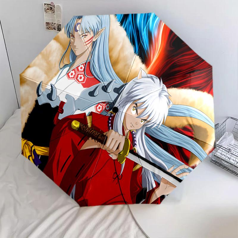 Inuyasha Automatic Umbrella - Suitable Travel Outdoor Portable Umbrella Birthday Gift Daily Essentials
