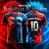 2026 Nuevo JUJUTSU KAISEN N.º 10 N.º 7 Ryomen Sukuna Gojo Camiseta de Anime para Adultos Hombres Impresión 3D Camiseta Especial de Fútbol Niños