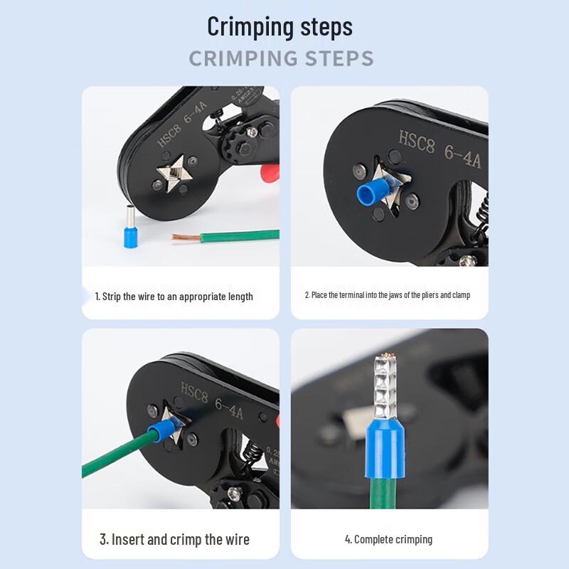 Biuyum VE Insulated Cold-Press Wire Terminal Kit