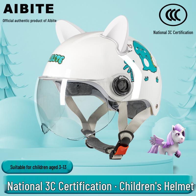 

Children s Electric Head Protection Helmet with 3C Certification - All-Season, Safety, Universal Fit, Anti-Fall, with Ear Protection.