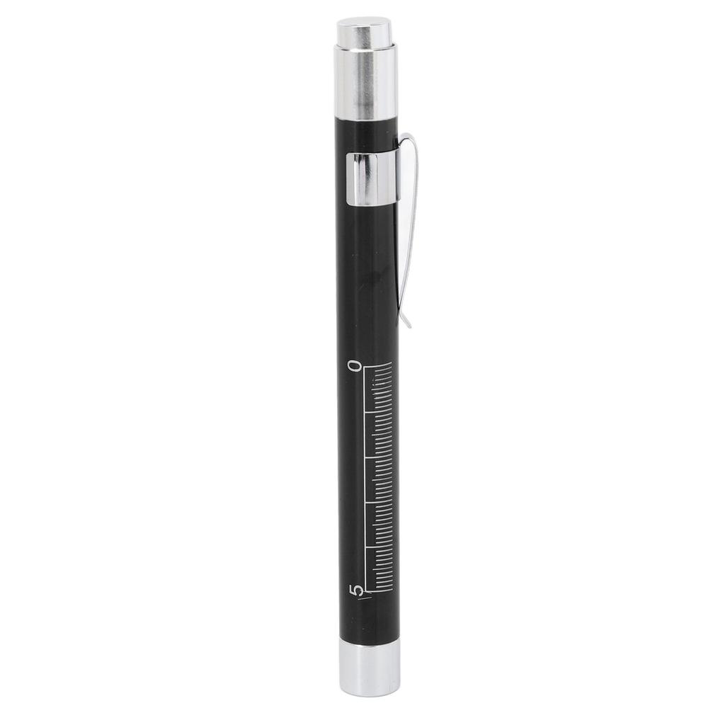 LED Penlight Yellow Lighting Concave Head Aluminum Alloy Medical Pen Light with Pupil Gauge