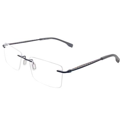 RSINC Rahmenlose Brille/Brillenglas/Brille, Optisch, Sehstärke, Für Männer Und Frauen, Schwarz-Grau- BR-3 N1 C9-AL2B-Z8K4