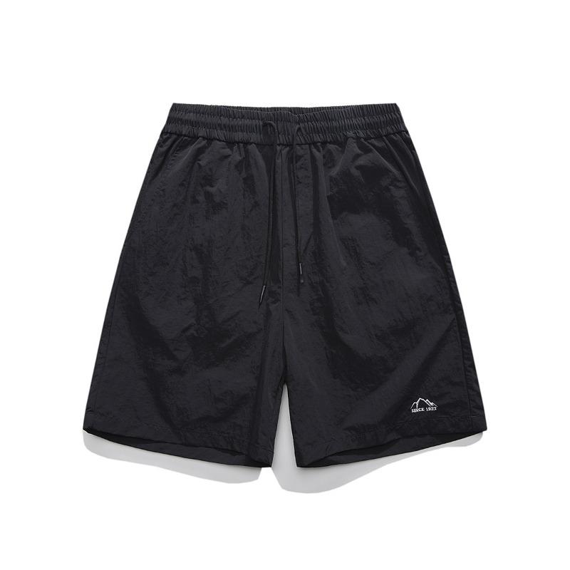 

Men s Purple Casual Shorts - Small Logo Print Lightweight Summer Streetwear Short Pants S чёрный