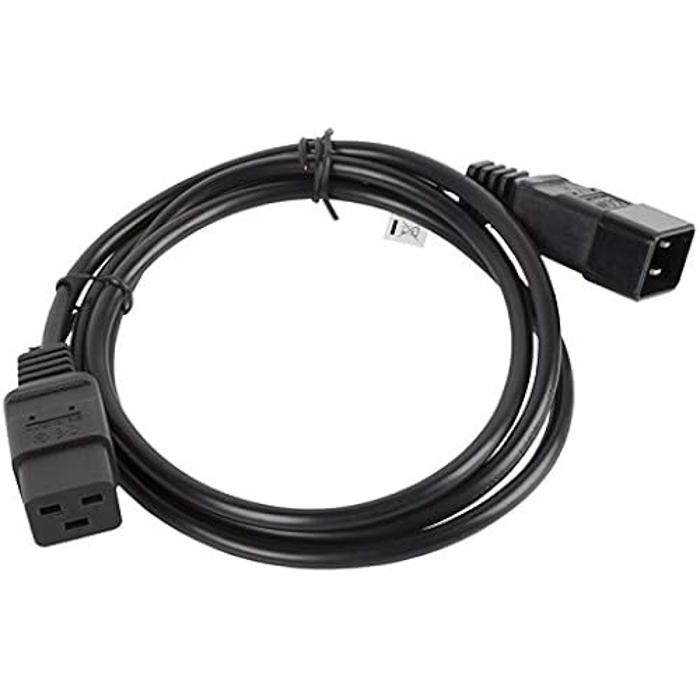 Rallonge de câble d'alimentation - LANBERG - CA de c19e 10cc 0018 - Noir - 1,8 m - VDE