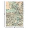 Vintage Map of The Puget Sound (1883) Throw Blanket For Decorative Sofa Camping Polar Bed Blankets