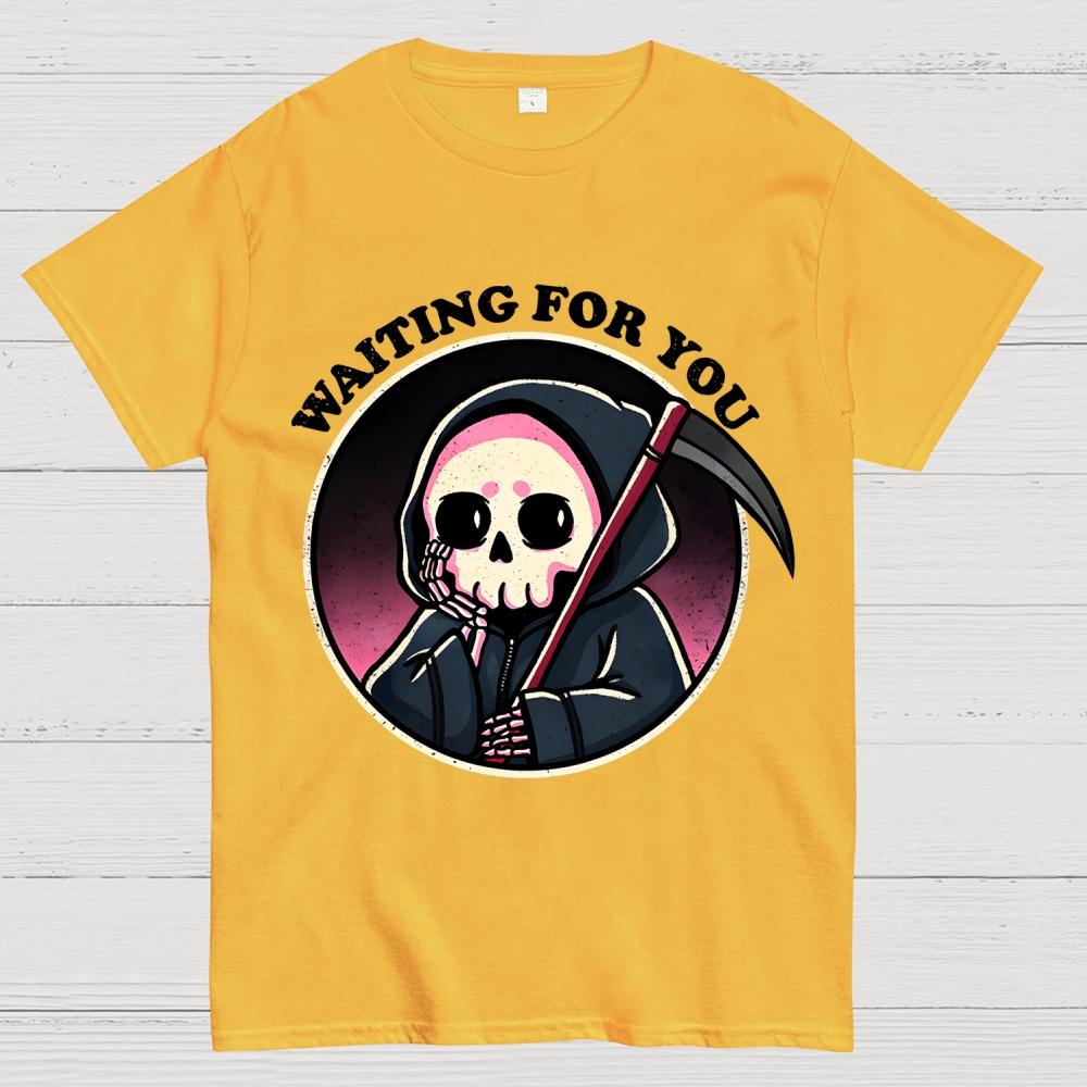 Waiting For You Cotton Summer Casual Cool Loose T-Shirt