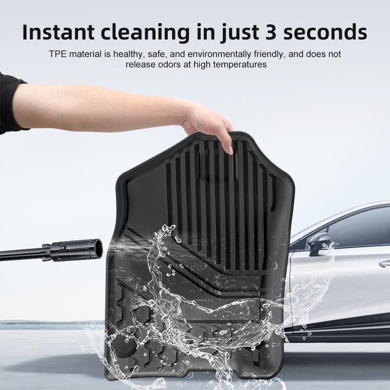 Waterproof Eco-Friendly TPE Car Floor Mats for 2019-2024 Dodge Ram 1500