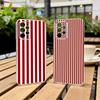 B-Burgund Weiß gestreift P-Muster Handyhülle Für Samsung S25,S24,S21,S22,S23,S30,Ultra,S20,Plus,Fe Transparent Hülle