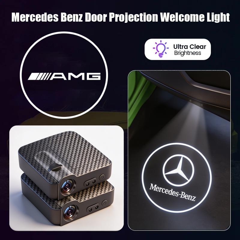 CRI12Pcs Benz HD Led Welcome Light Car Door Projector Lamps For Mercedes Benz AMG W205 C300 W203 W206 W108 W124 W126 W140 W168 W169