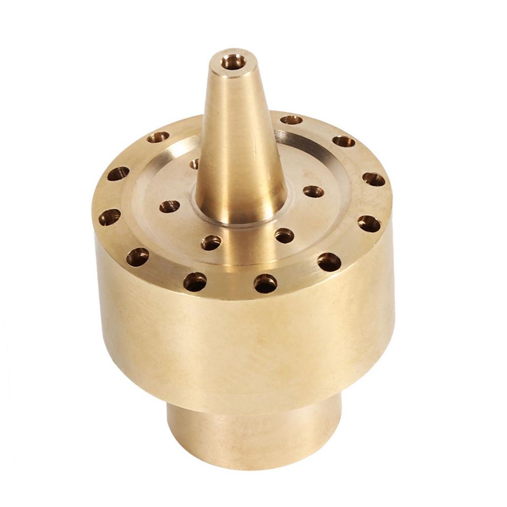 1 4    1 2    3 4  Brass Column Garden Pond Fountain Water Nozzle Sprinkler Spray Head Gold