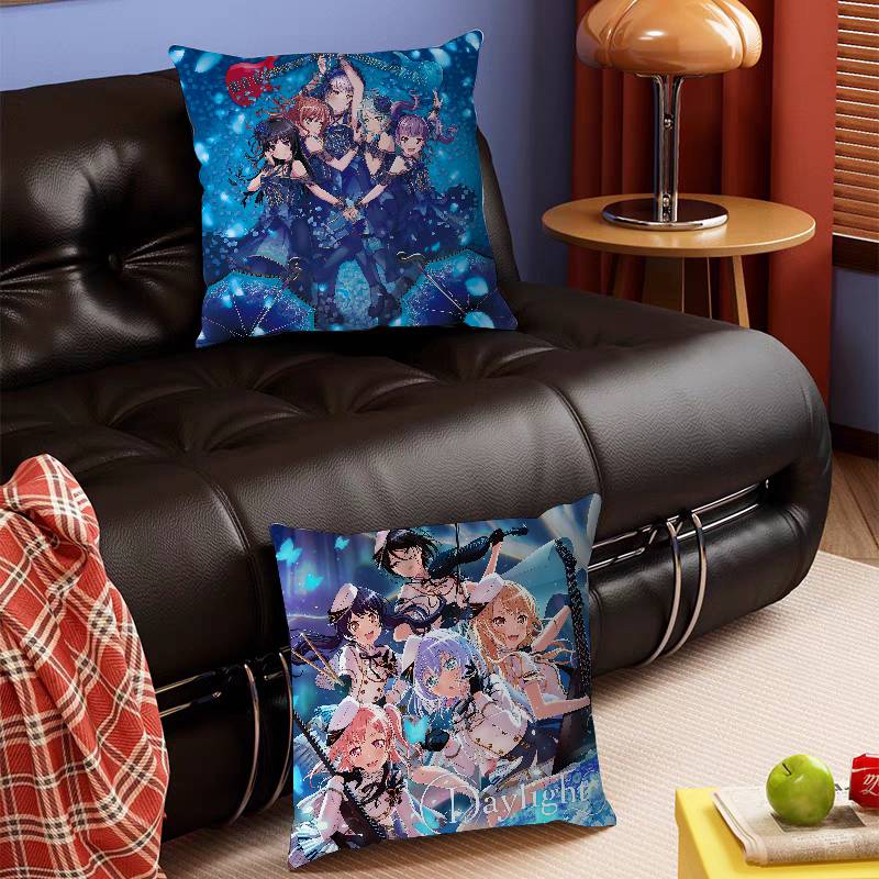 Cute B-Bang D-Dream Personalized Picture Text Home Decorative Pillows Household Gifts 45x45cm