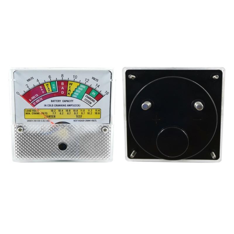 Battery Capacity for Most Car 6V/12V/16V Battery Tester Checker CN