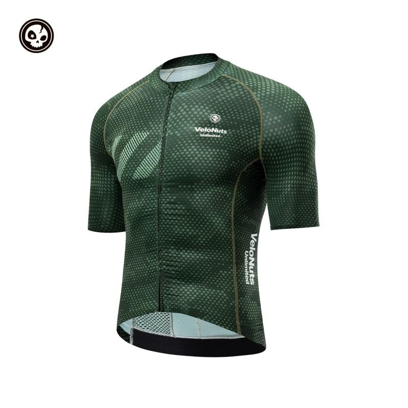 Mens Cycling Jersey Short Sleeve UV Protection Mountain Road Bike Top Lizard Green Sand Jade Small