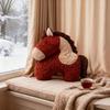 Horse Pillow Red Plush Pony Throw Pillow 18.9 Inch Soft Decorative Cushion for Sofa Bedroom Living Room Year of The Horse Home Decor