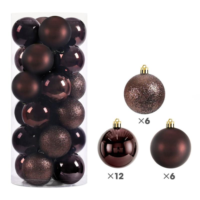 Christmas Decor Ball Set With Plastic Ornaments For Festive Tree And Home Decoration