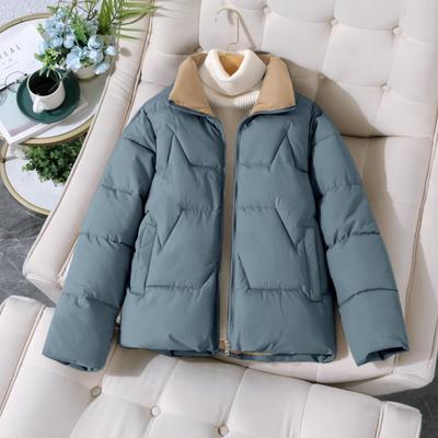 Women's 4XL Down Jacket Short Style Women's Autumn And Winter New Fashion Women's Windbreaker Thickened Stand-up Collar Versatile Jacket
