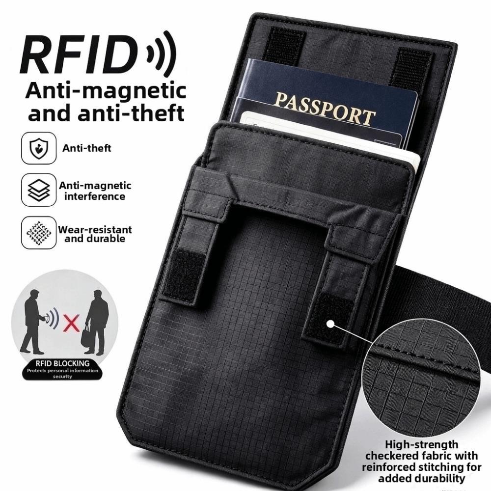 Carteira Mini Porta-Moedas com Compartimento Secreto para Usar no Cinto Bolsa de Cintura Portátil Carteira de Cinto Masculina Uso em Viagem